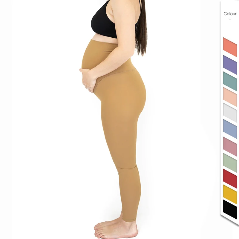 Custom Design Fitness Yoga Wear Pregnancy Clothes High Waist Workout Pants Plus Size Women Maternity Leggings