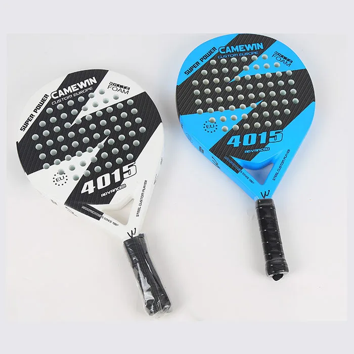 4015 белый и синий углеродного волокна padel Теннисные Ракетки Весло Ракетки