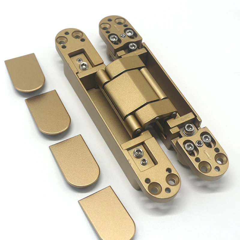 180 Degree three way adjustable concealed hinge heavy 3D Zinc alloy invisible hinge