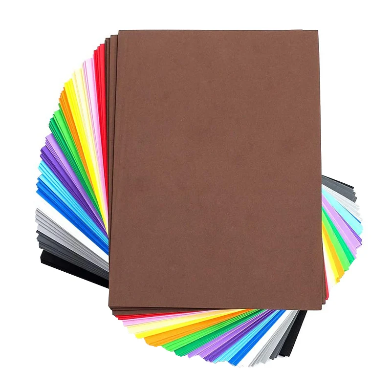 High density 2mm rubber Plain Goma Color Eva Foam Sheet for children handcraft eva plastic material foamy paper