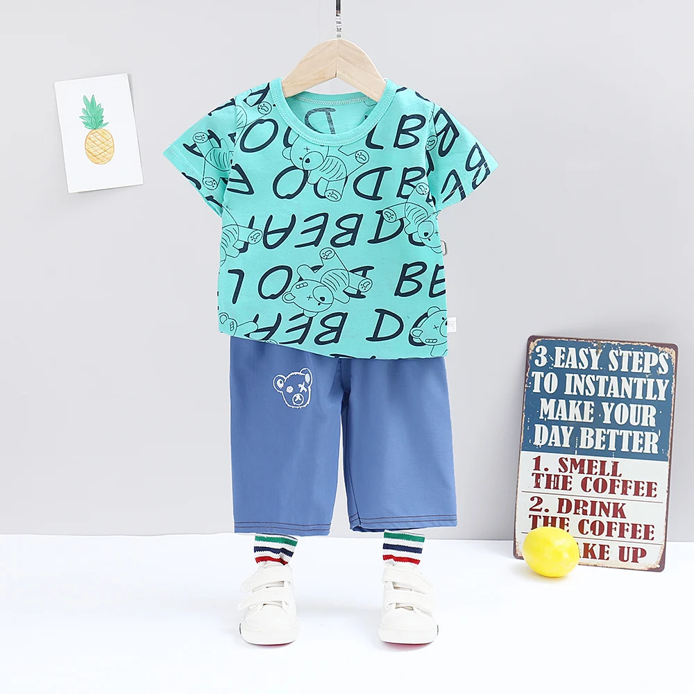 Children Clothes Factory for Kids Clothes Bulk Supply Kids Clothing Sets 2pcs T-shirts And Pants Supplier Wholesale Vietnam