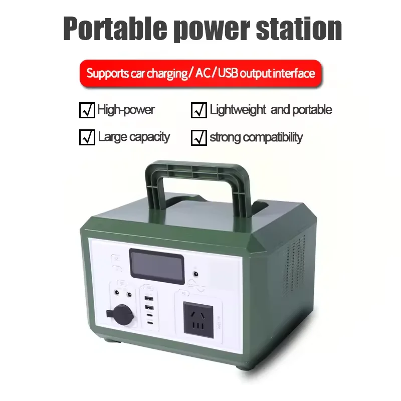 Best Outdoor Power Supply 600w Lithium Ion Energy System Charging Rechargeable Solar Generator Portable Power Station For Laptop