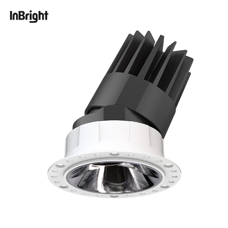 Aluminum Ceiling Anti Glare Spotlight 8W 18W 25W Trimless Adjustable LED Recessed Spot Light