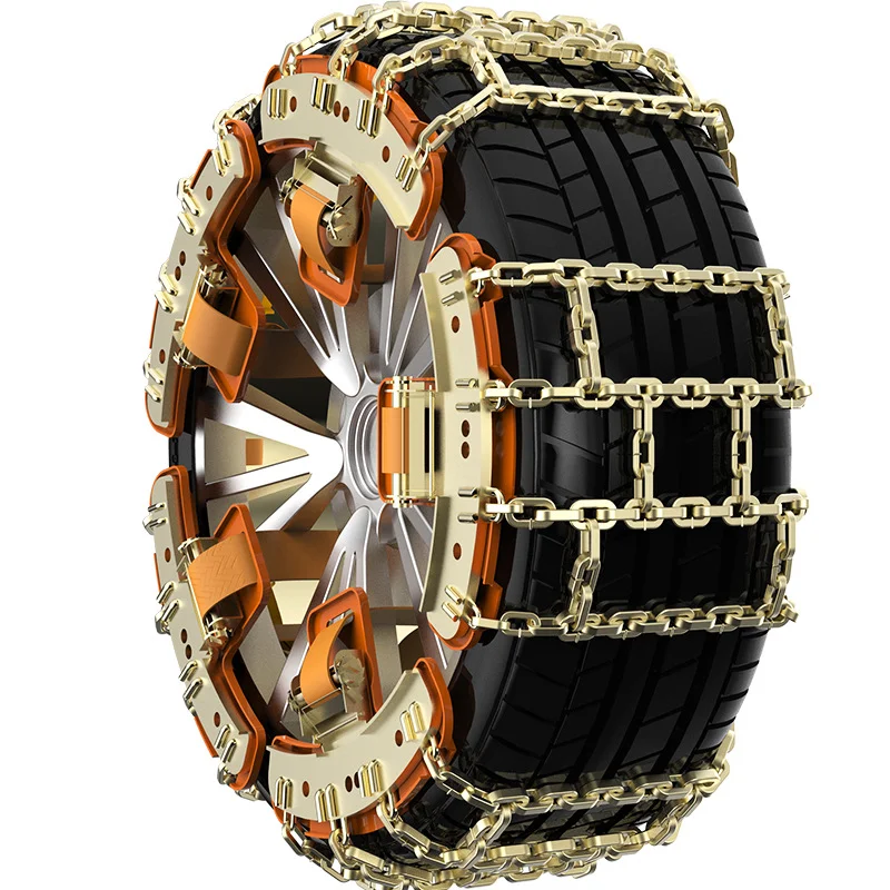 Universal Winter Emergency Non-slip Off-Road Passenger Cars Truck SUV X-type Snow Chains Tightener Security Tire Traction Chain