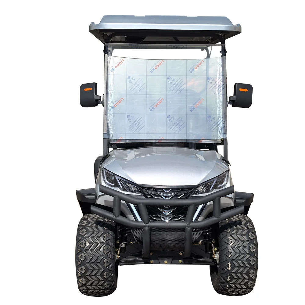Latest Design High Chassis Golf Cart Custom 4 Seater Lithium Battery Golf Car Electric four-wheel 4 seater sightseeing car