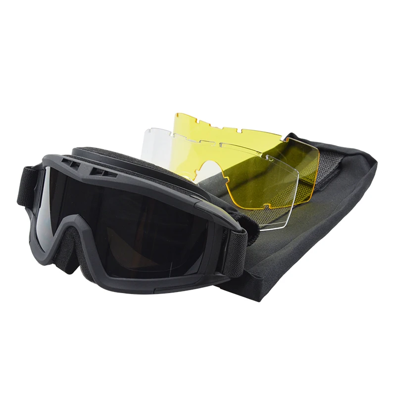OEM 6001Upgraded version Clear glasses Protective Goggles Sport Goggles men tactical sunglasses shooting glasses