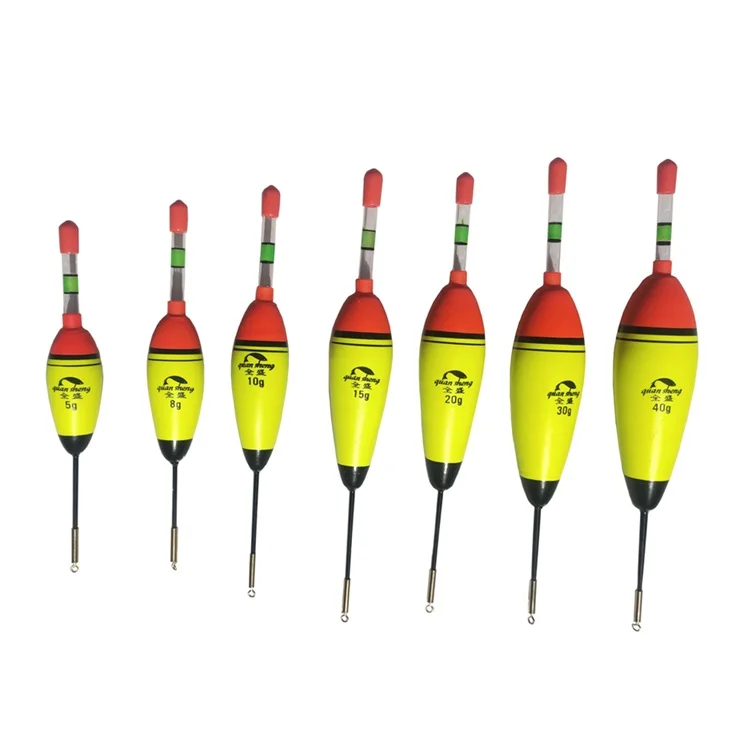 5g-100g Wholesale Sea Fishing Electronic Eva Foam Glowing Bobbers Fishing Floats Long Vertical Luminous Glow Led Fishing Floats