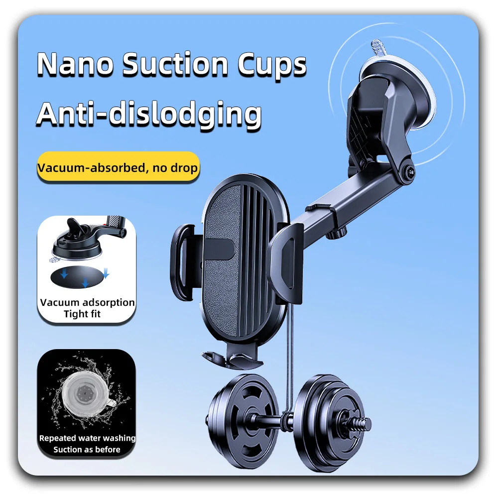 Factory Direct Wholesale Universal Dashboard Windshield Suction Cup Car Phone Holder GPS Phone Car Navigation Mount Car Interior