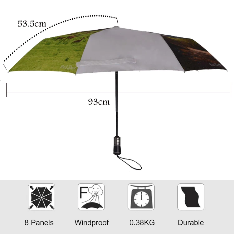 Automatic Open Mandala Print Umbrellas Wholesale Customised Printed Umbrella Customer Design Full Colour Print Umbrella