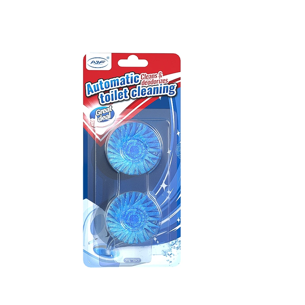 2PK 300 Flushes Cleaning Automatially Toilet Bathroom Cleaner Block 600 Flushes Toilet Rim Block