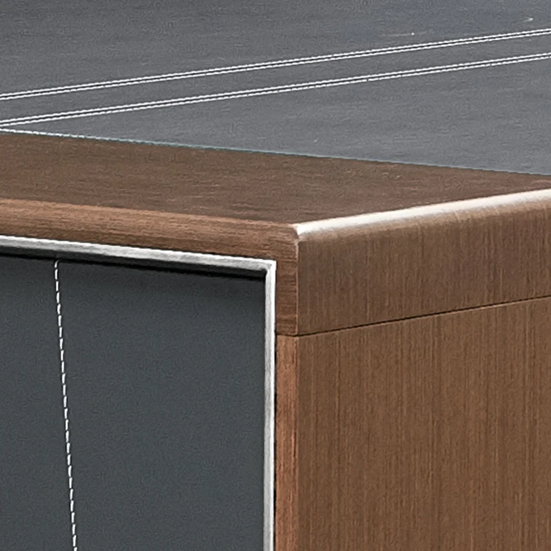 Unique Design luxury boss design office furniture wooden W68 office furniture oem table mesa de oficina de madera