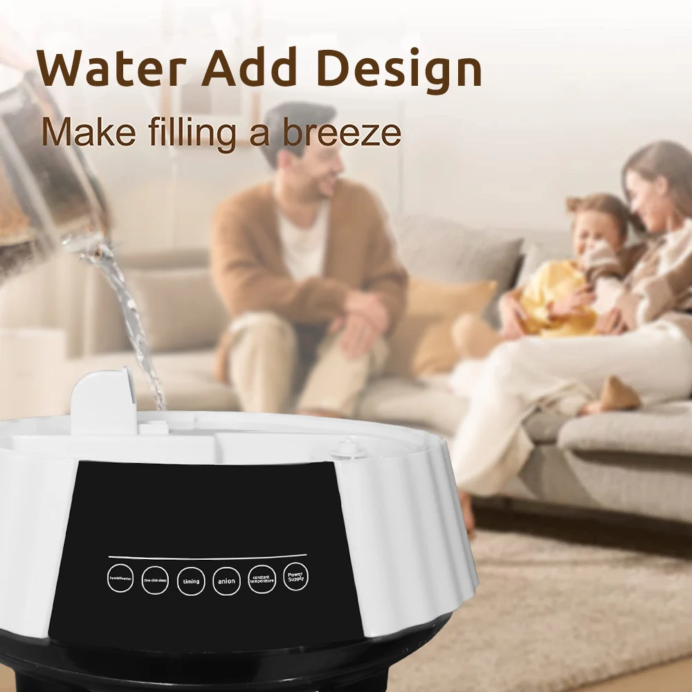 Air Purifier with Humidifier Atomizing Heads Intelligent Control Air Humidifier Floor Standing Vaporization 3 Battery CB