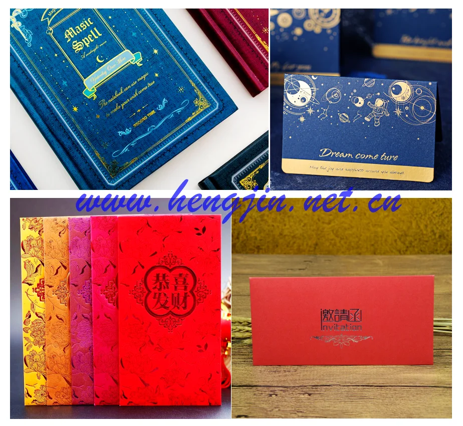 Golden foil silver logo hot stamping machine Cosmetic gift