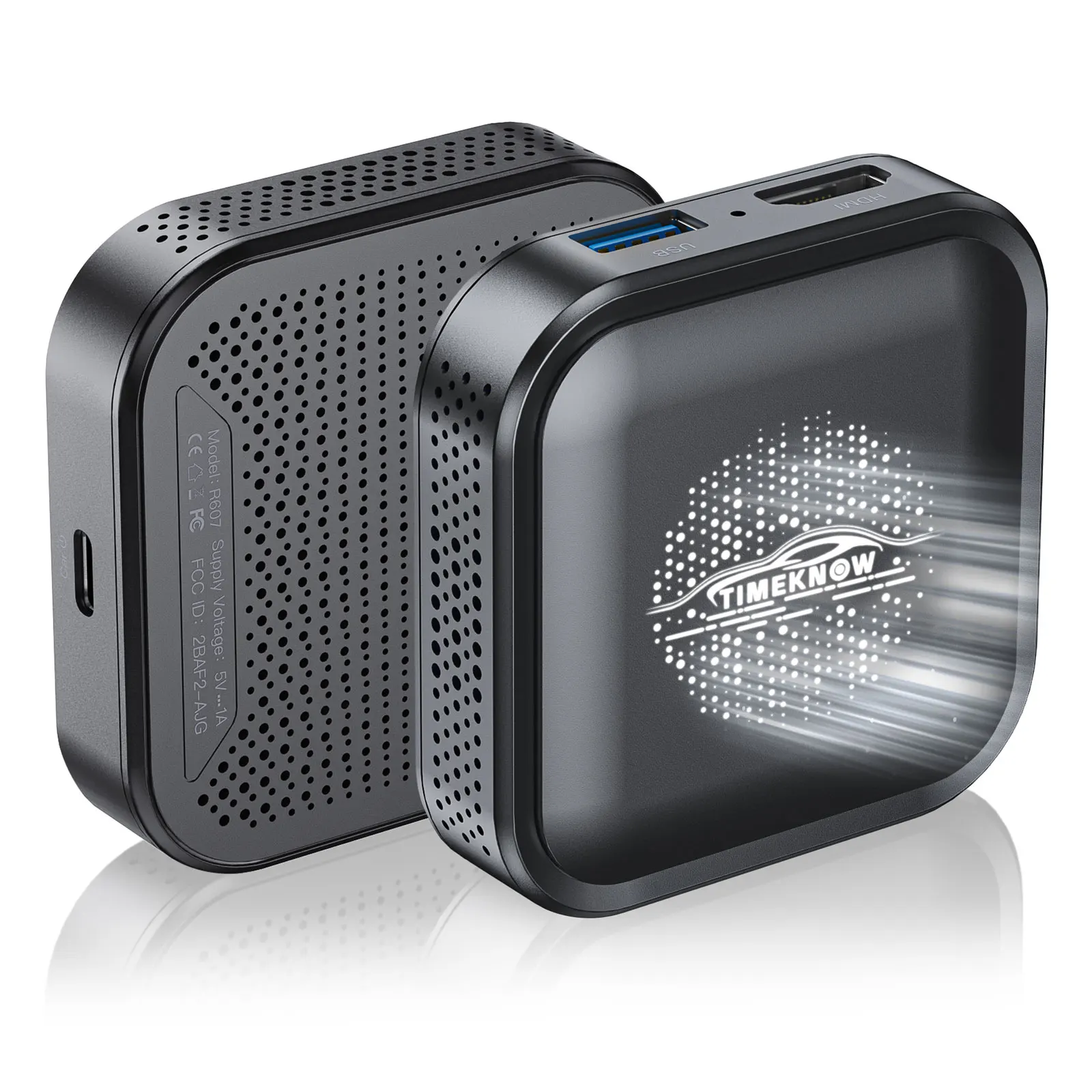 New Arrival TIMEKNOW portable 3 in 1 dongle wireless carplay streaming ai box support youtube netflix Android 11 adapter carplay