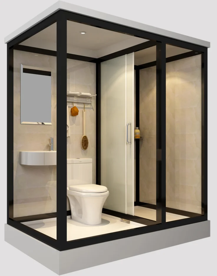 Prefab Bathroom Integrated Shower Room Complete Bathrooms all-in-one Bathroom Pods With Toilet And Basin
