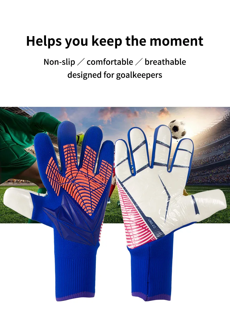 ST007 Ollas Latex Professional Soccer Goalkeeper Gloves Strong Finger Protection Football Match Gloves