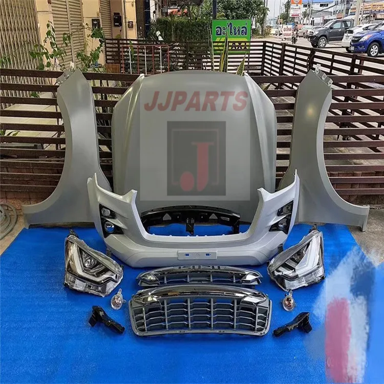  Новое поступление 2020 комплект передних фар для автомобильного бампера решетка радиатора полный корпус Isuzu Dmax 2012 обновление
