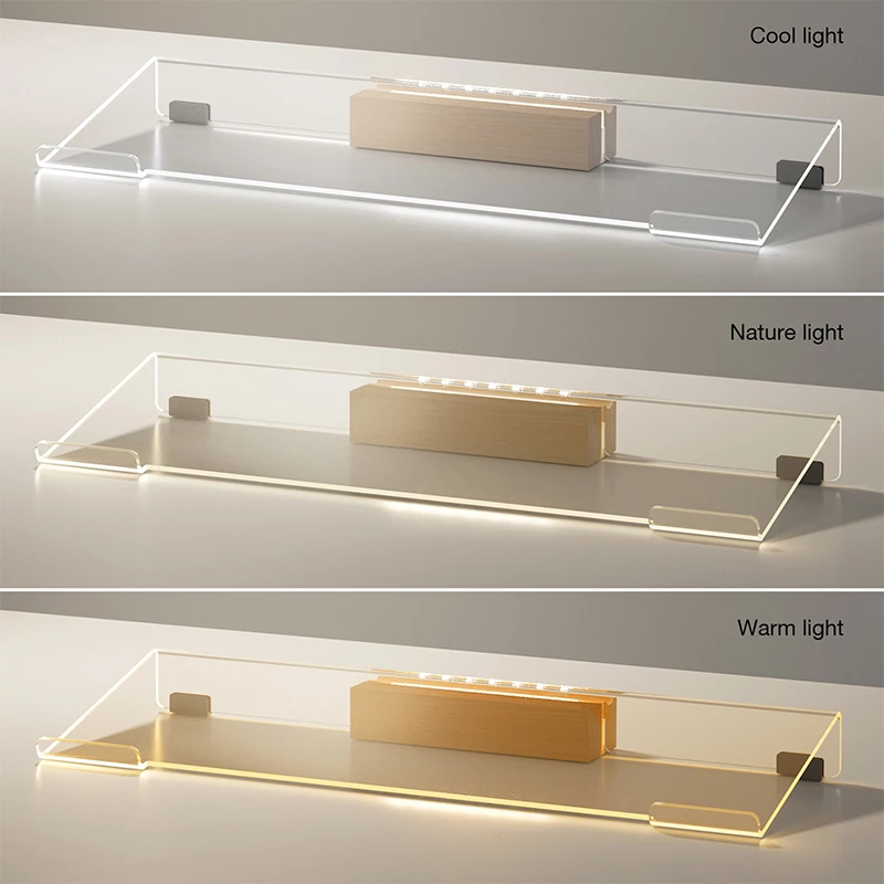 Wholesale PC Computer Keyboard Transparent Tray Holder ergonomic portable Clear acrylic Keyboard stand for Home Office