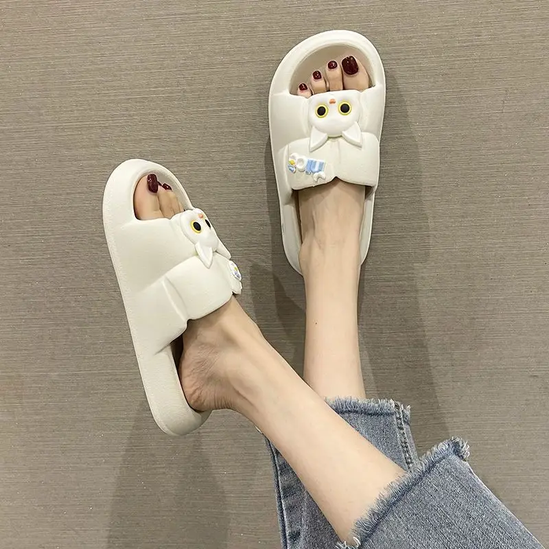 Women Slippers Fashion New Indoor Home Non-Slip Household Sandals Girls 3d Eva Cute Cartoon Design Open Toe Slide Slippers