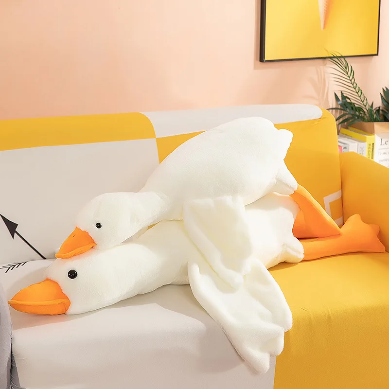 New Huaggble Big Plush White Duck Toy  like Animal Doll Toys for  Birthday Gift