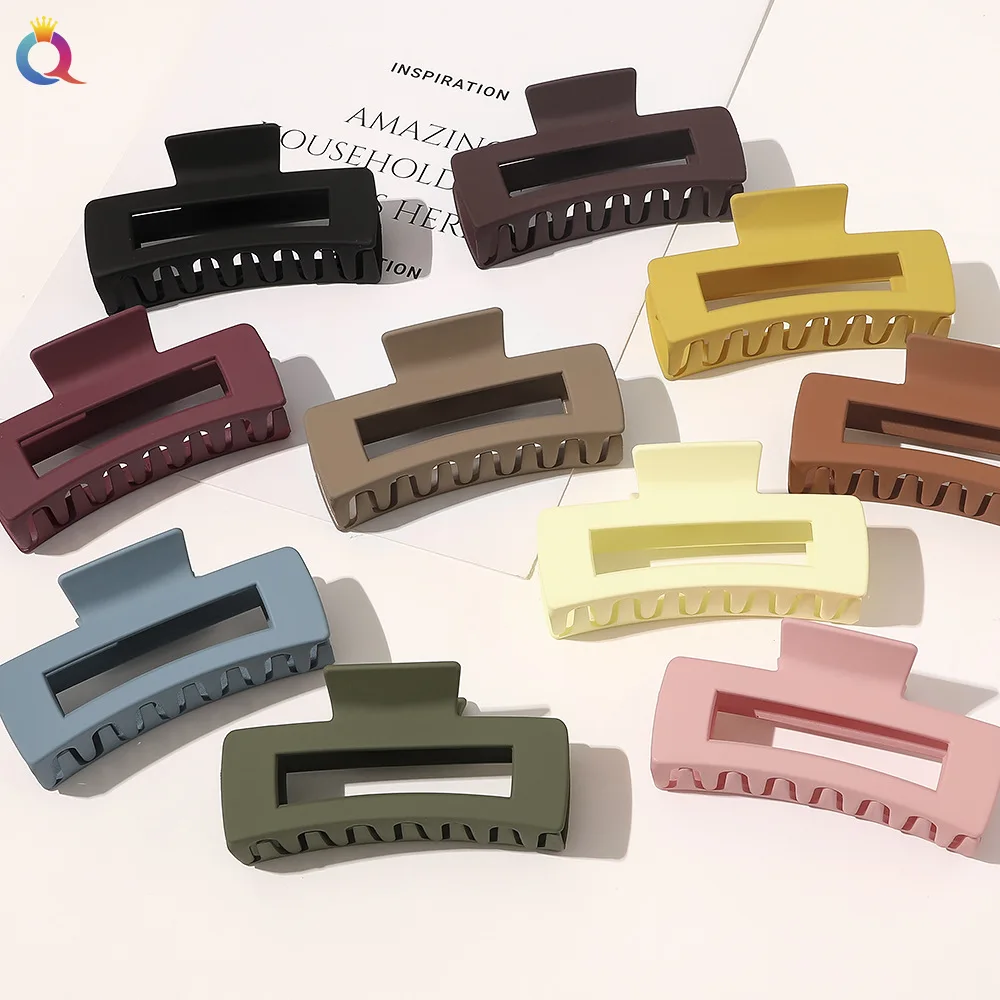 QIYUE Large Matte Hair Catch Korean Style Hair Clip Back Head Shark Clip Hair Accessories