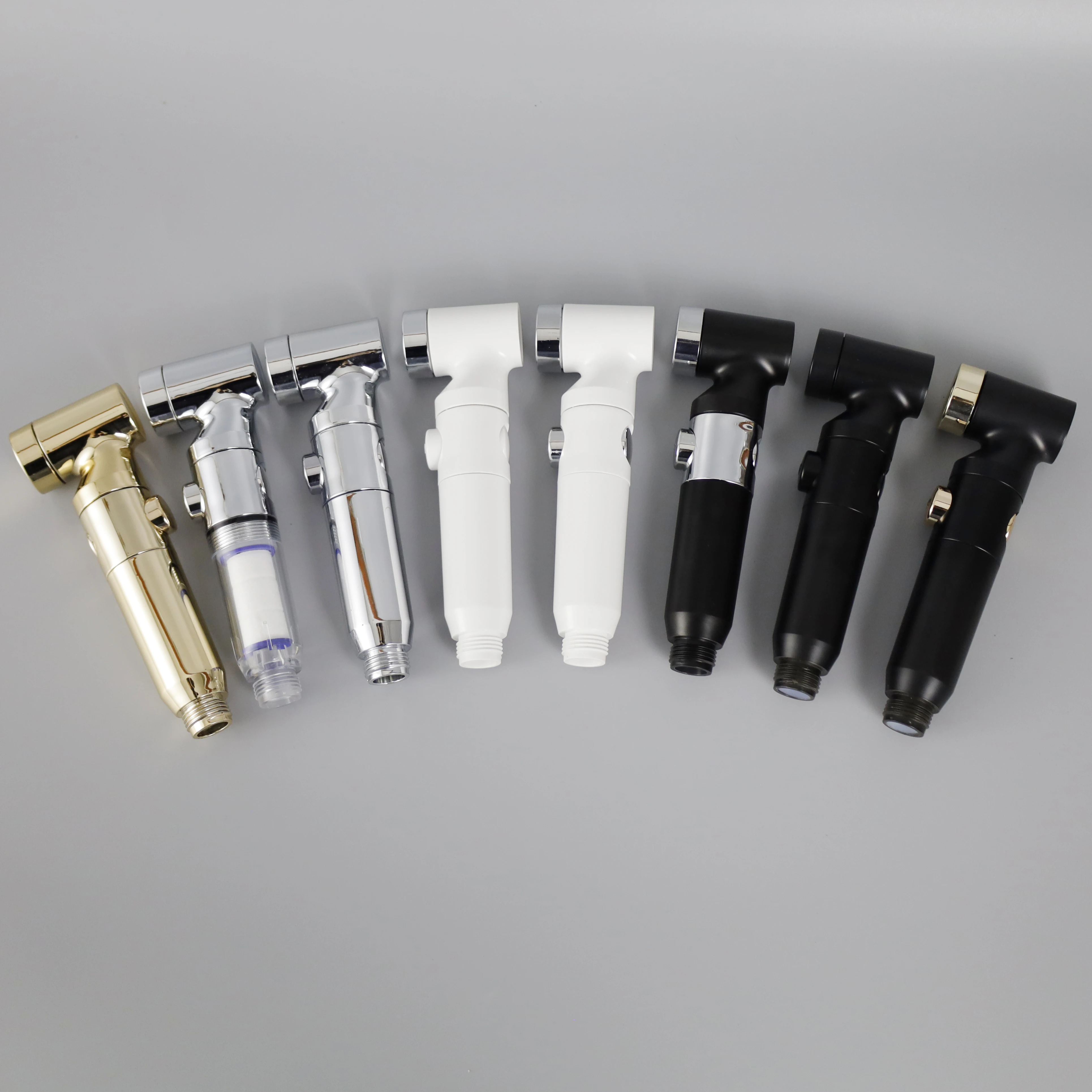 ZHUOAO wc muslim chrome plastic handheld bidet sink hose sprayer shattaf abs with PP Filter bracket for toilet 2023