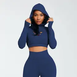 Custom Logo Activewear Long Sleeve Crop Top Scrunch Leggings 3 Piece Sports Bra Training Wear Yoga Outfits Gym Fitness Sets