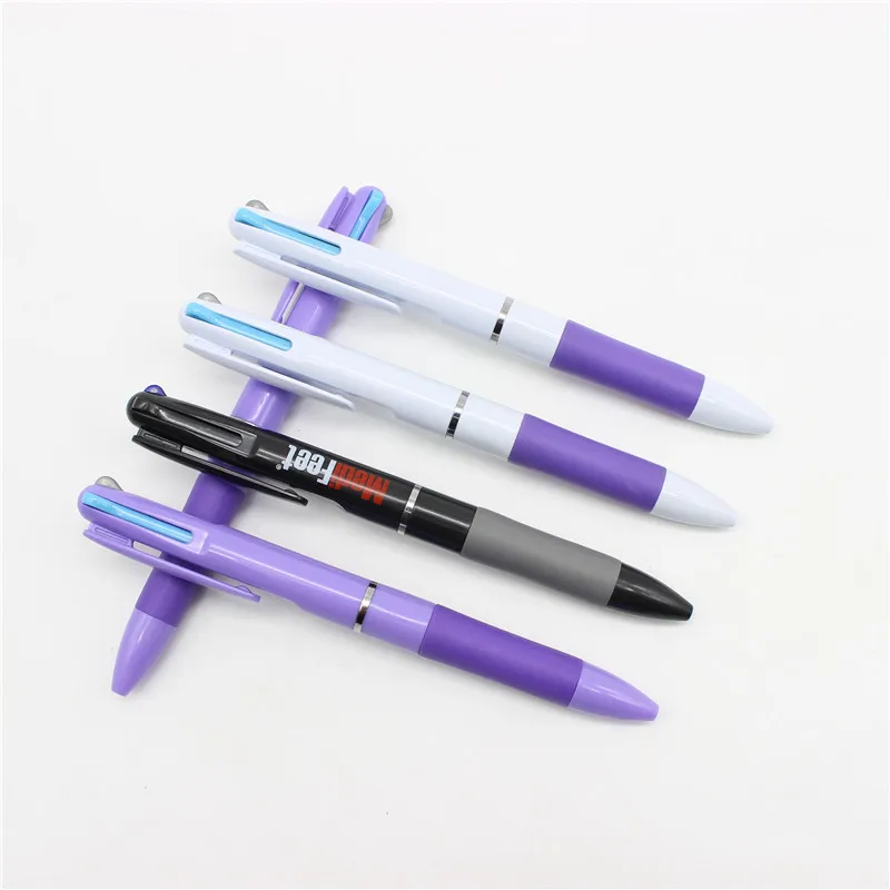 Недорогая рекламная шариковая ручка трех цветов