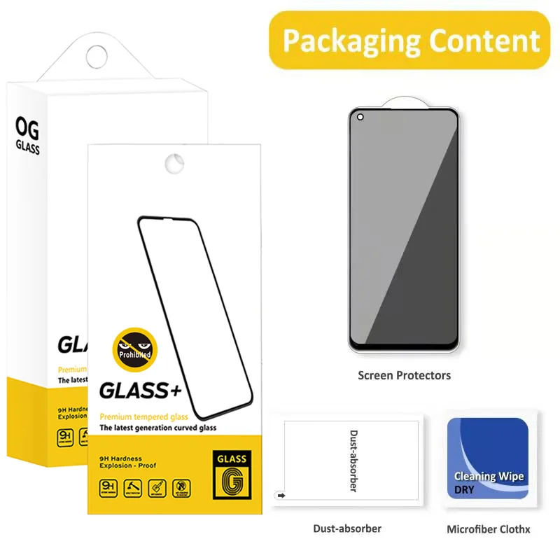 2.5d Full Cover Hd Tempered Glass Anti Spy Privacy Screen Protector For Oppo Realme 7pro X7 X7 Pro Reno 4se