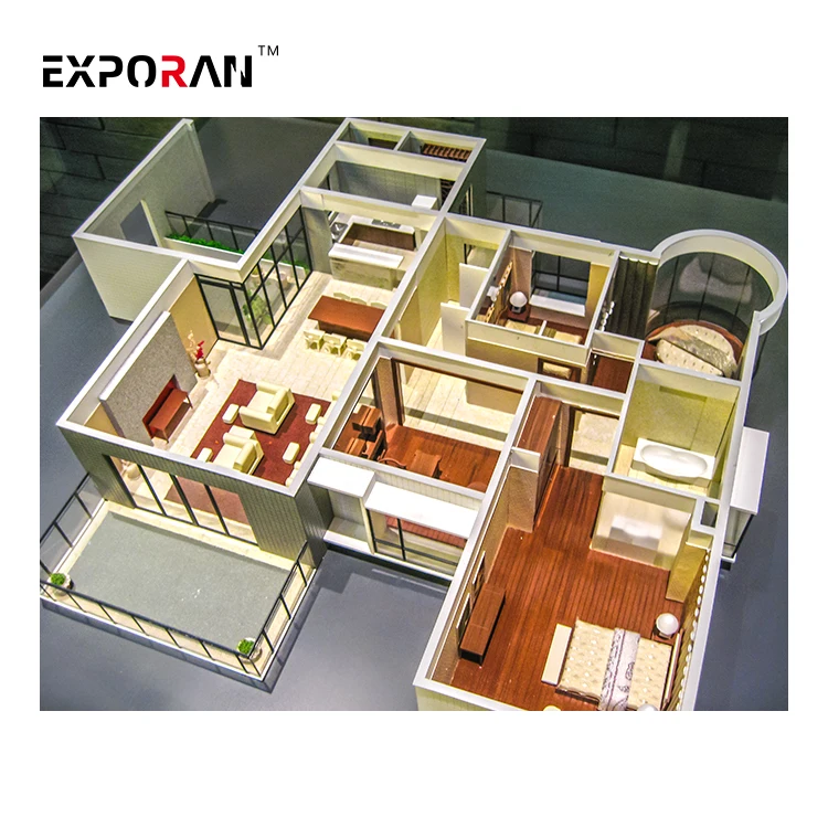 Exquisite House Layout Model Furniture design Model  Suitable For High-End Properties For Sale