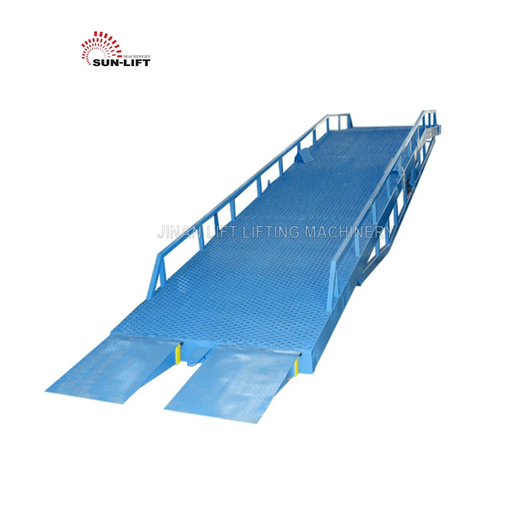 Adjustable height mobile hydraulic ramp price unloading ramp forklift ramp for trailers with CE