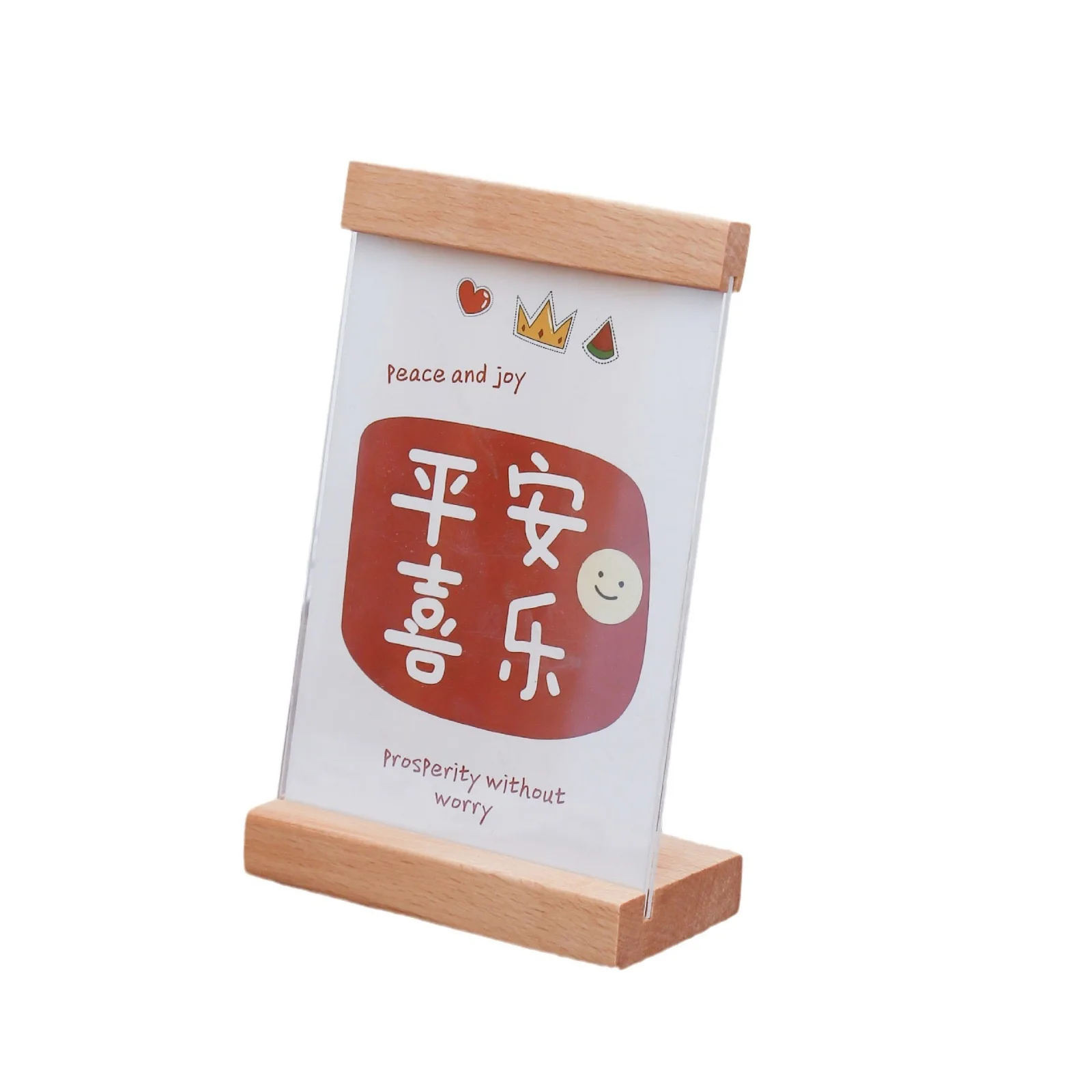 High Quality 4/56/7/8/10/12/A4 inch Wooden Photos Frame Retail Acrylic Glass Wooden Photos Calendar Frame for Desktop Display