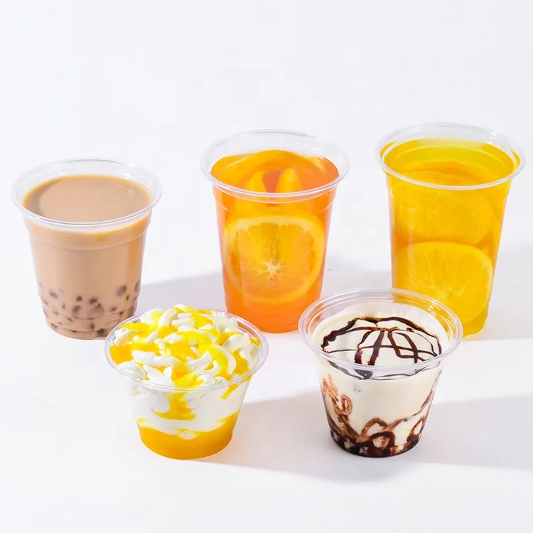 Hongkai PET cup 92 мм 7 унций 9 10 12 14 milktea custom LOGO печатные холодные кофейные чашки