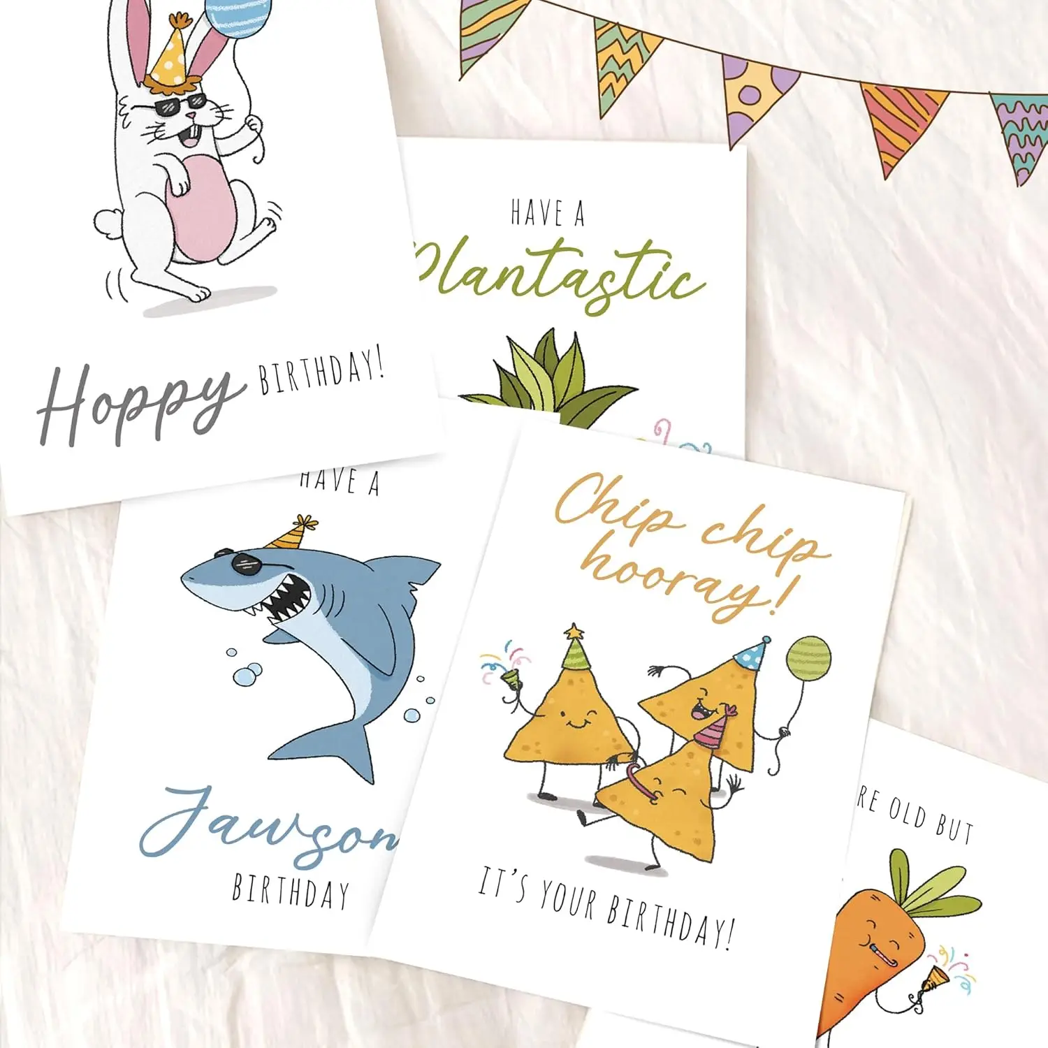 Cartoon Design Birthday Greeting Cards Happy Birthday Cards to Send Friends Birthday Cards with Short Generic Message Inside