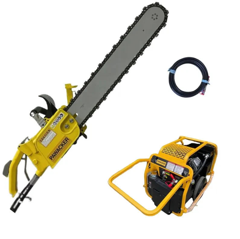 DS12 Portable hydraulic diamond ICS chain saws Concrete cement pipe cutting saw