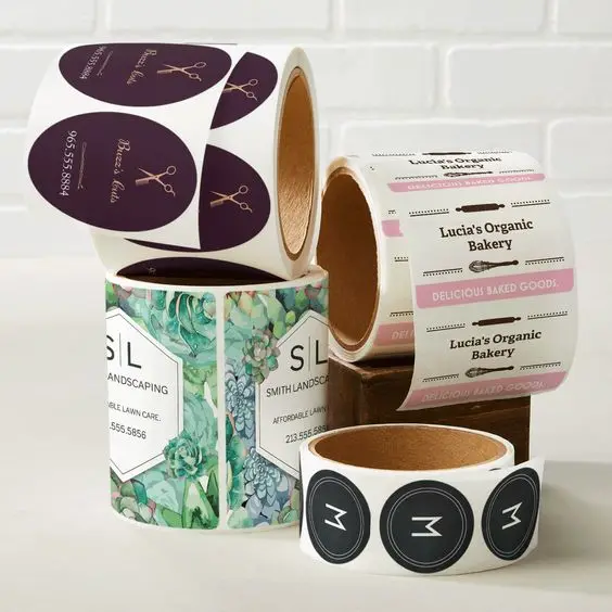 Высококачественные виниловые водонепроницаемые наклейки с логотипом на заказ