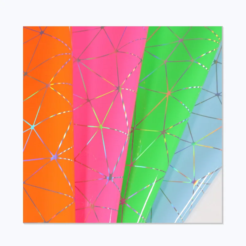 
For book cover/cosmetic bag/DIY accessories geometric Miyake leather patent leather 