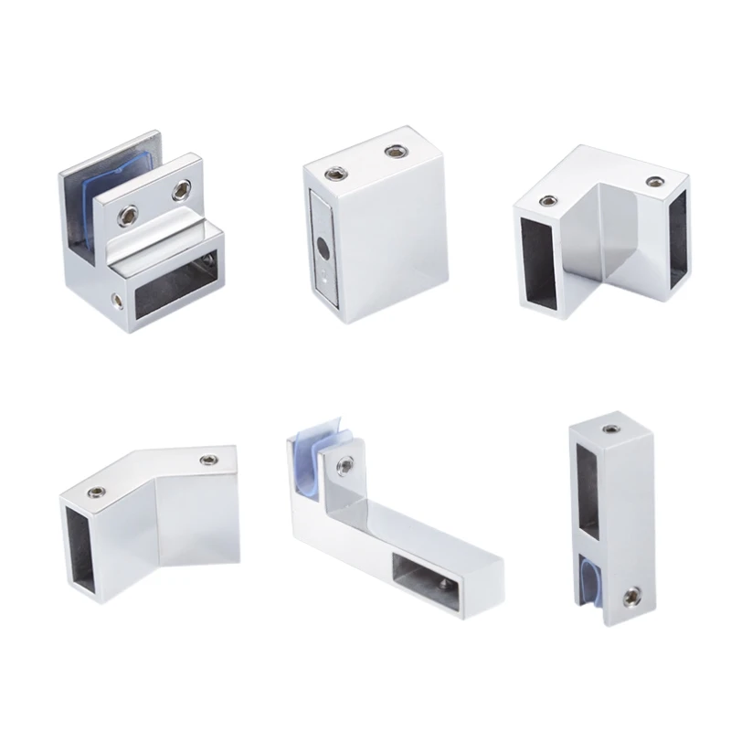 Popular 304 Stainless Steel Glass Door Hinge Glass Holder Bathroom Glass Door Clamp for Shower Room