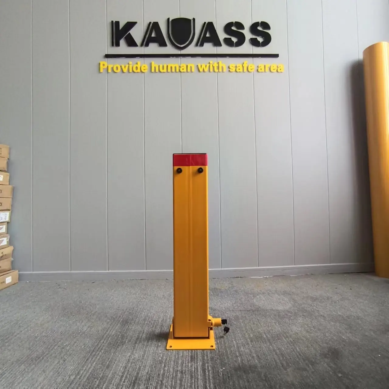 KVS source factory price Manual Fold-Down Space Protector Parking Bollard