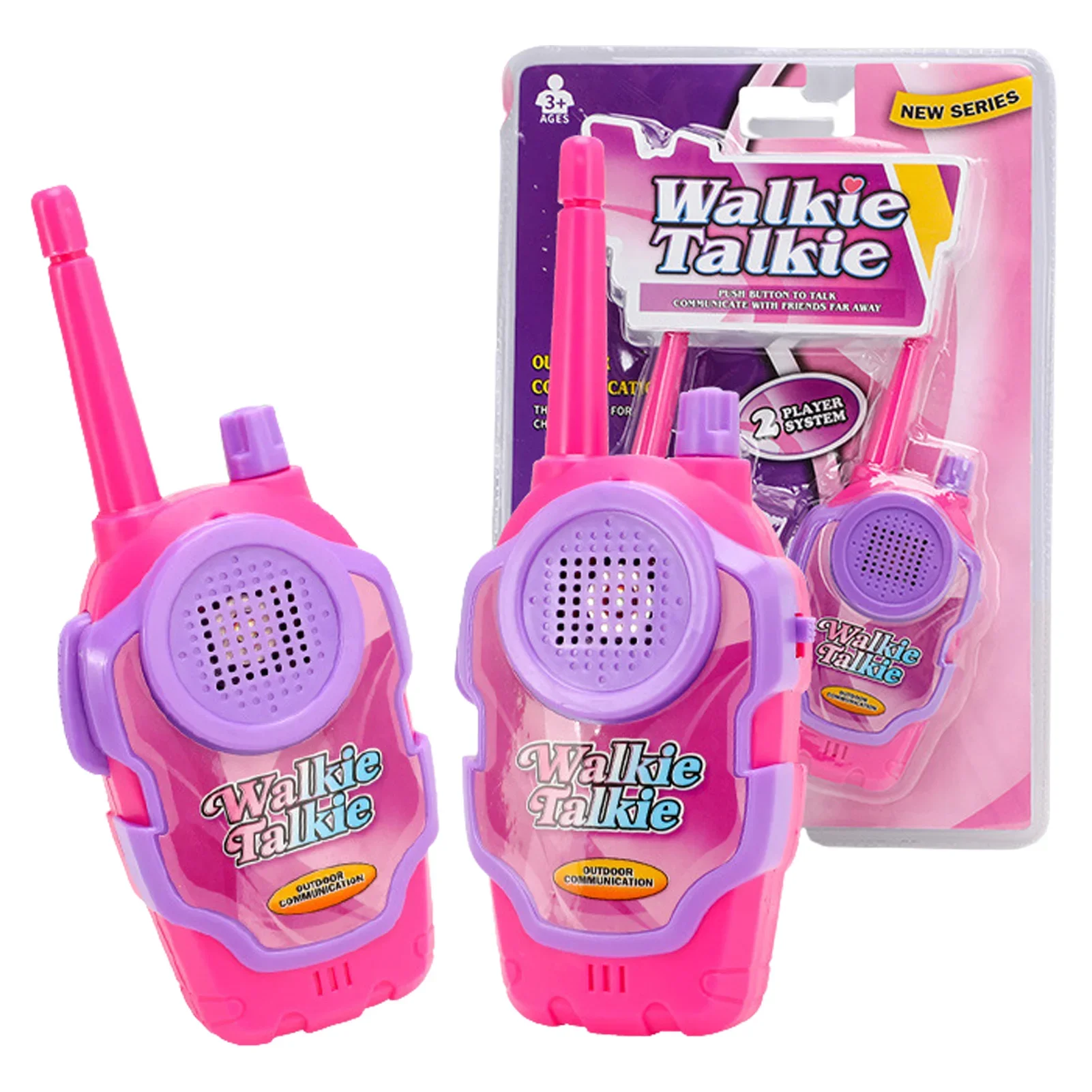 Children Play Walkie Talkie Toy Variety Of Patterns Kid Walkie Talkie Phones Set