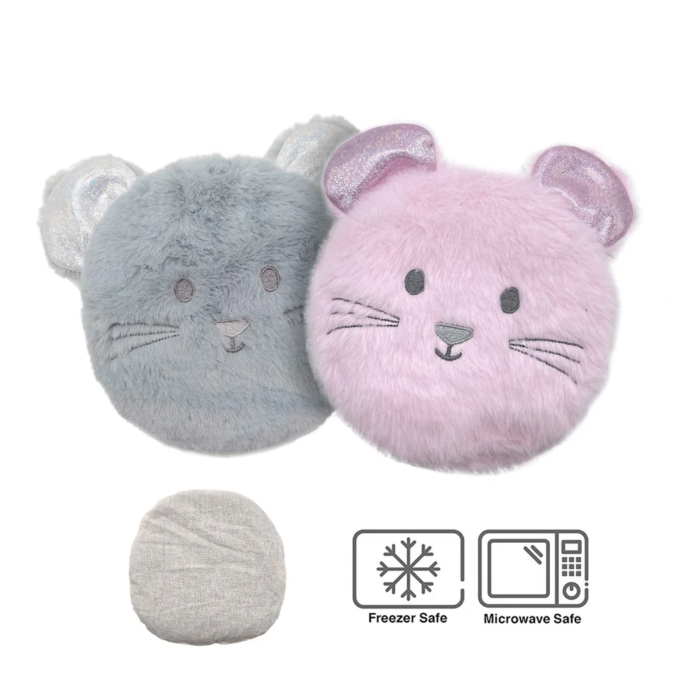 Pink flaxseed heating pad for women menstruation pain