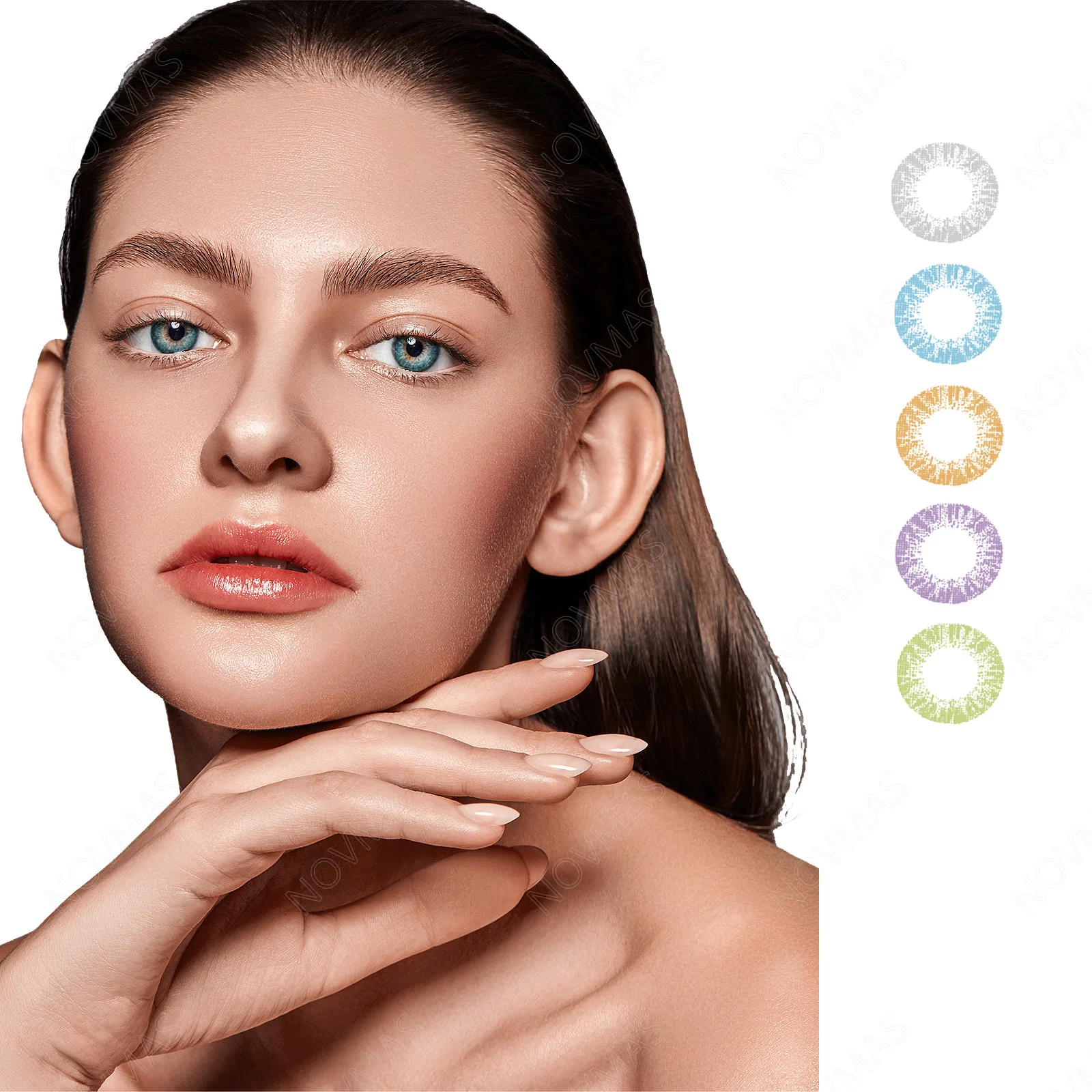 
Novmas Color Fresh 1 Tone Beauty Eye Contacts Lens Non Prescription Contact Lenses 