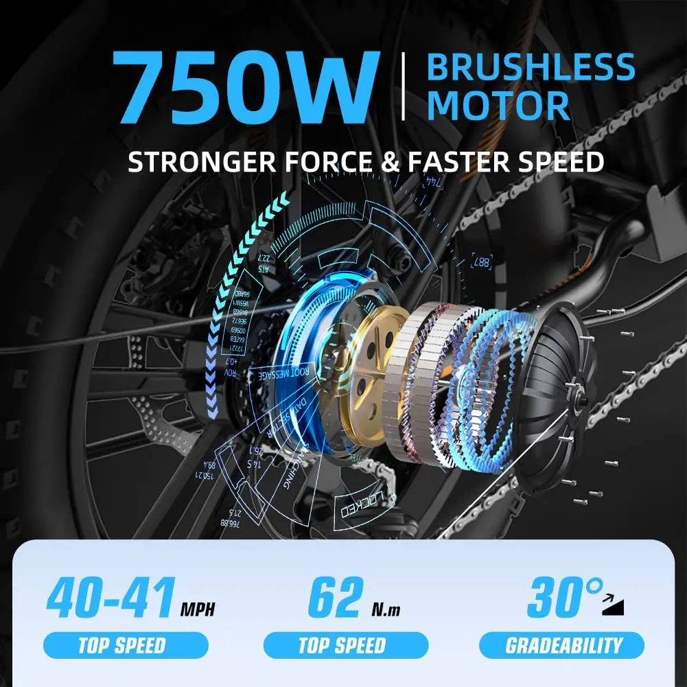 Дешевый ZHENGBU F6 20 дюймов 350 Вт 500 750 36 В 48 в 10 Ач 15 Shimano 7 скоростной складной электрический велосипед с толстыми шинами Электрический