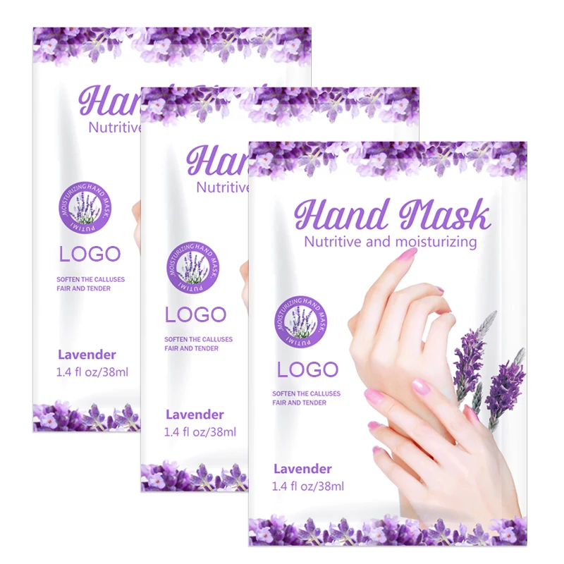 OEM Hand Spa Mask Lavender Gloves Guante Exfoliante Moisture Cream Hand Skin Beauty Care Moisturizing Exfoliating Gel Hand Mask