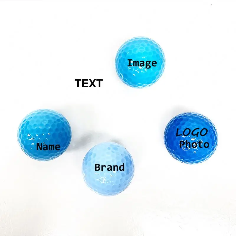 Personalised  wholesale bulk custom 2 layer colored golf ball Promotional Products golf driving range balls