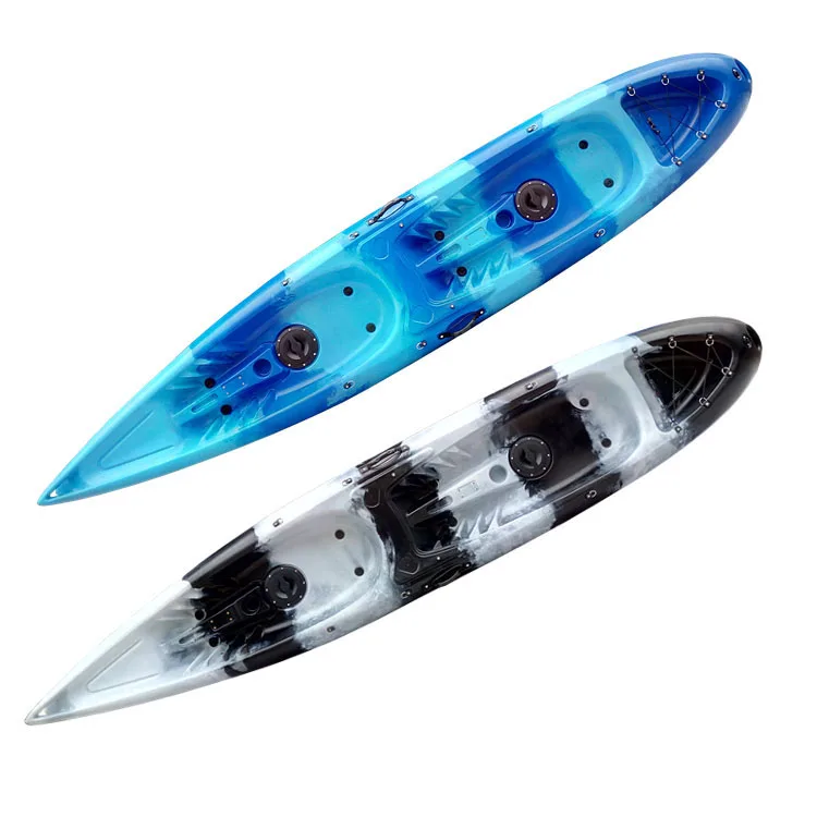 High Quality Plastic Canoe Sit On Top Kayak 2 Person Fishing Kayak Pedal Drive Canoe/Kayak