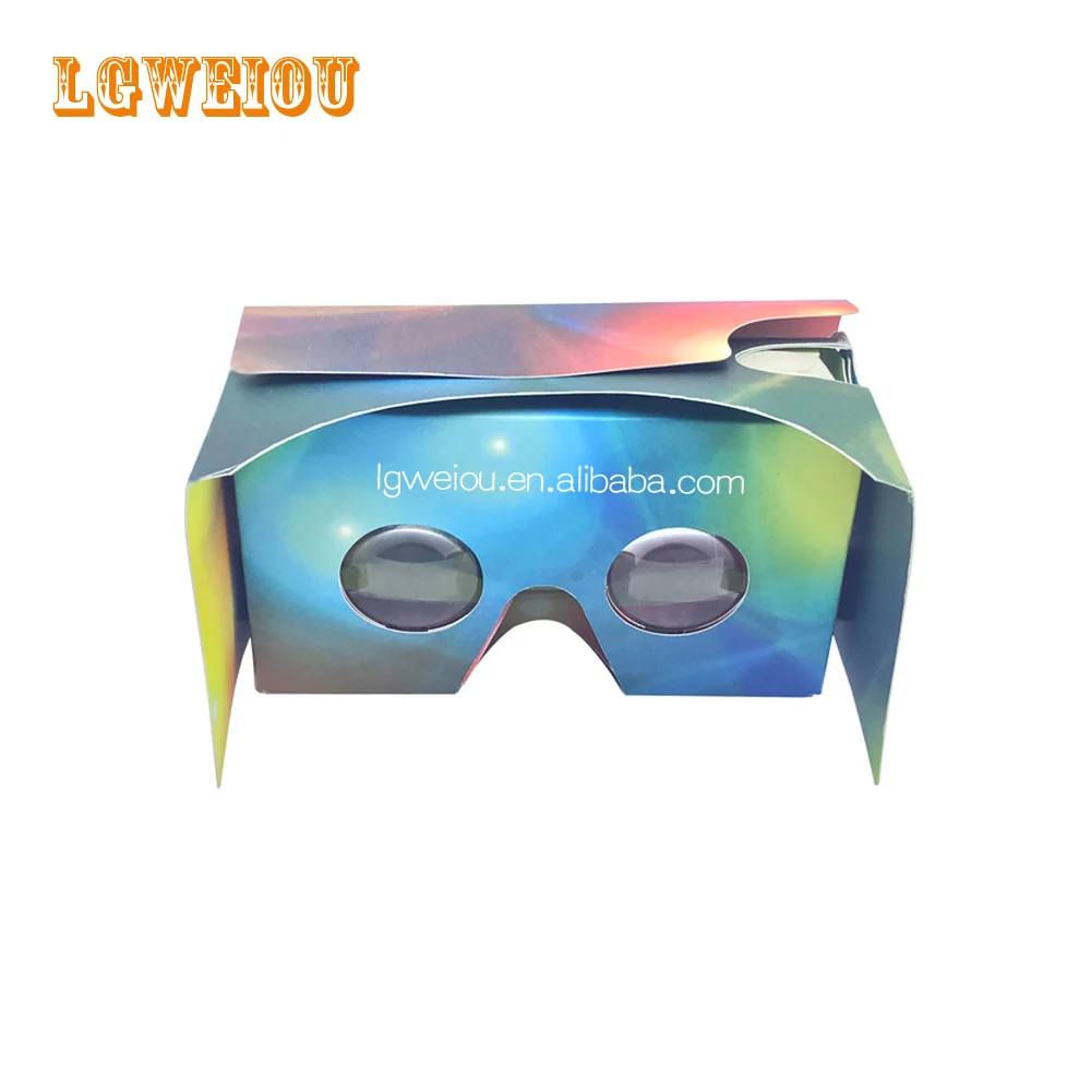 
3D VR Glasses with OEM logo Virtual Reality Box for Movie Video Glass vr paper box 
