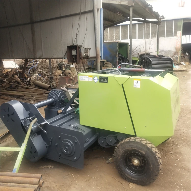 Small Farm Semi Automatic Baler Machine Corn Straw Grass Maize Silage Baler Machine For Sale