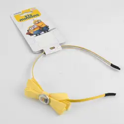 Latest design resin charm plastic baby hair band with iron clip for girls