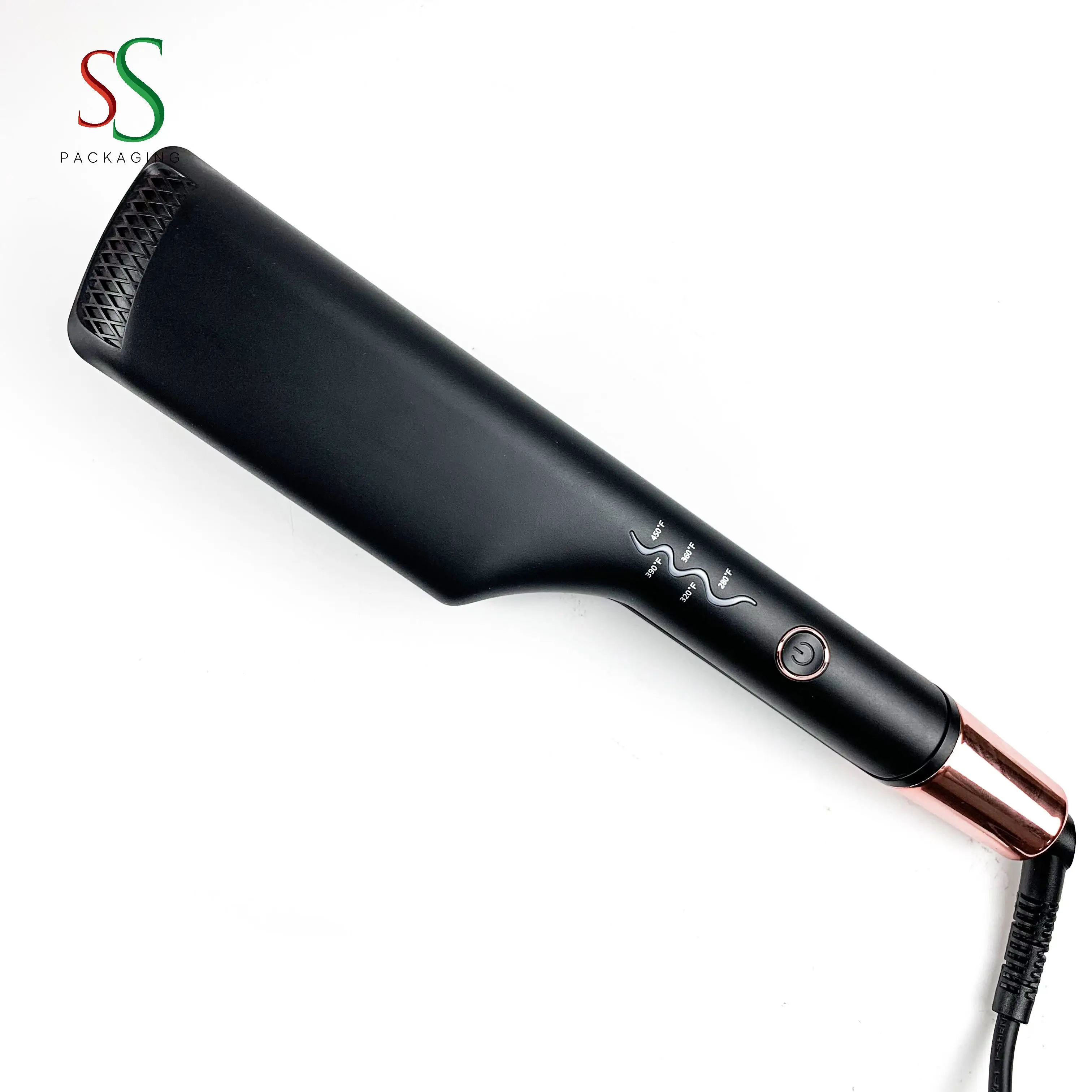 SS Hair Packaging  High Quality Wholesale Custom Logo Crimping Iron for Hair Crimper
